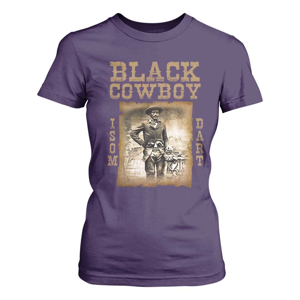 Isom Dart T Shirt For Women Black Cowboy Western Legend Vintage