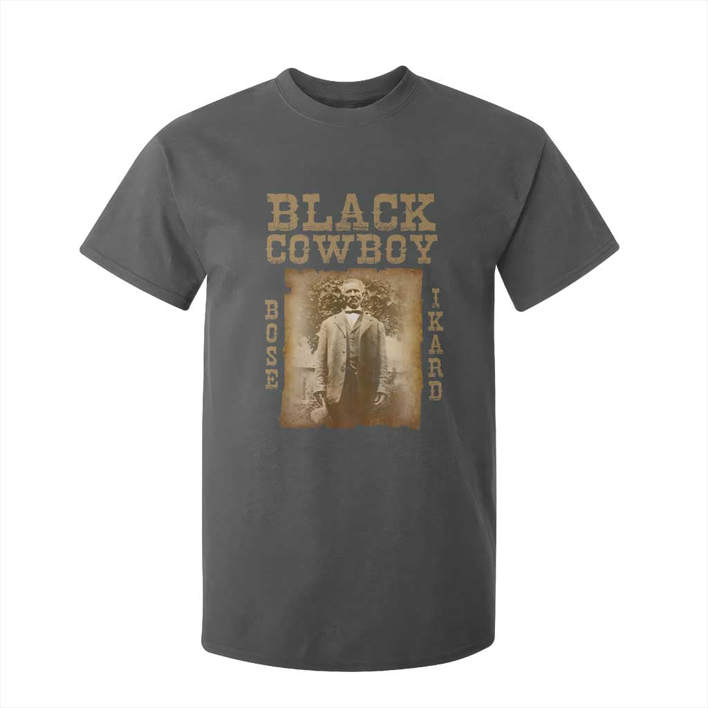 Bose Ikard T Shirt For Kid Black Cowboy Western Legend Vintage