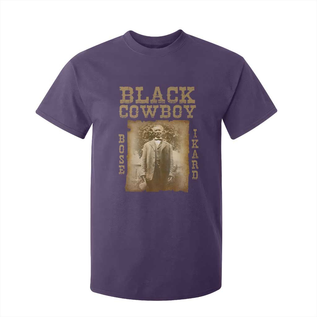 Bose Ikard T Shirt For Kid Black Cowboy Western Legend Vintage
