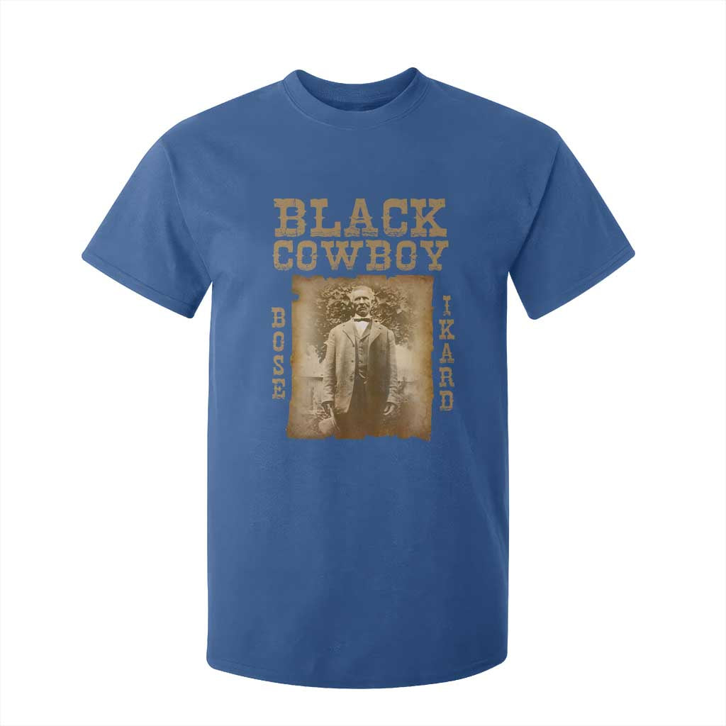 Bose Ikard T Shirt For Kid Black Cowboy Western Legend Vintage