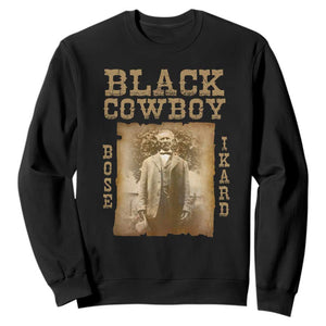 Bose Ikard Sweatshirt Black Cowboy Western Legend Vintage