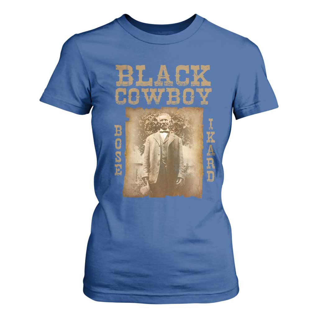 Bose Ikard T Shirt For Women Black Cowboy Western Legend Vintage
