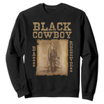 Bass Reeves Sweatshirt Black Cowboy Western Legend Vintage