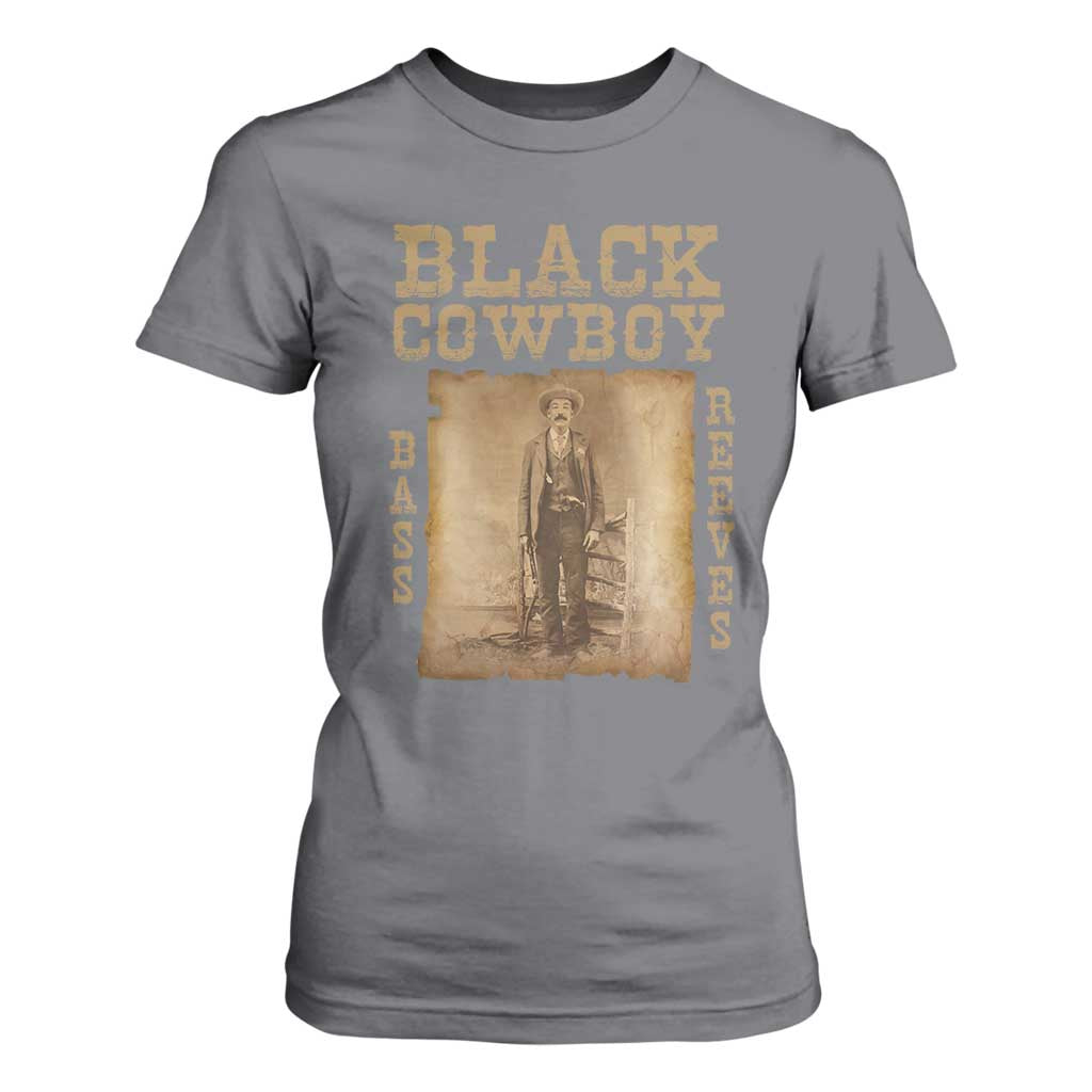 Bass Reeves T Shirt For Women Black Cowboy Western Legend Vintage