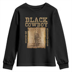 Bass Reeves Youth Sweatshirt Black Cowboy Western Legend Vintage