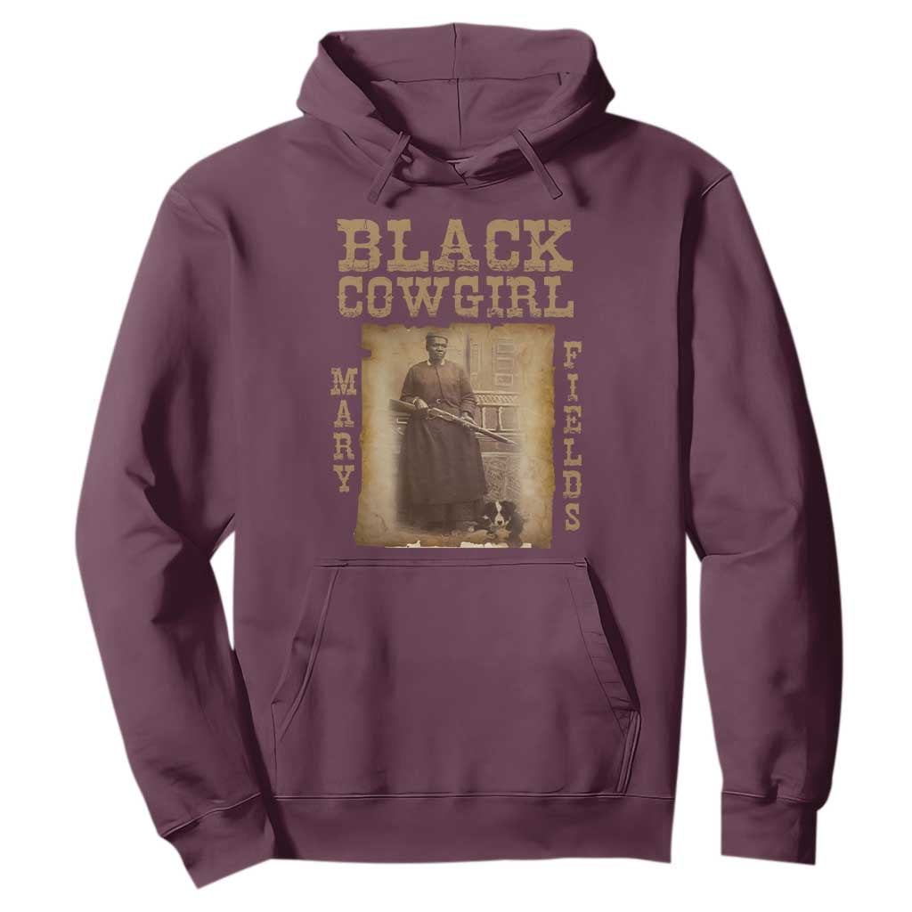 Mary Fields Hoodie Black Cowgirl Pioneer Western Legend Vintage