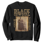 Mary Fields Sweatshirt Black Cowgirl Pioneer Western Legend Vintage