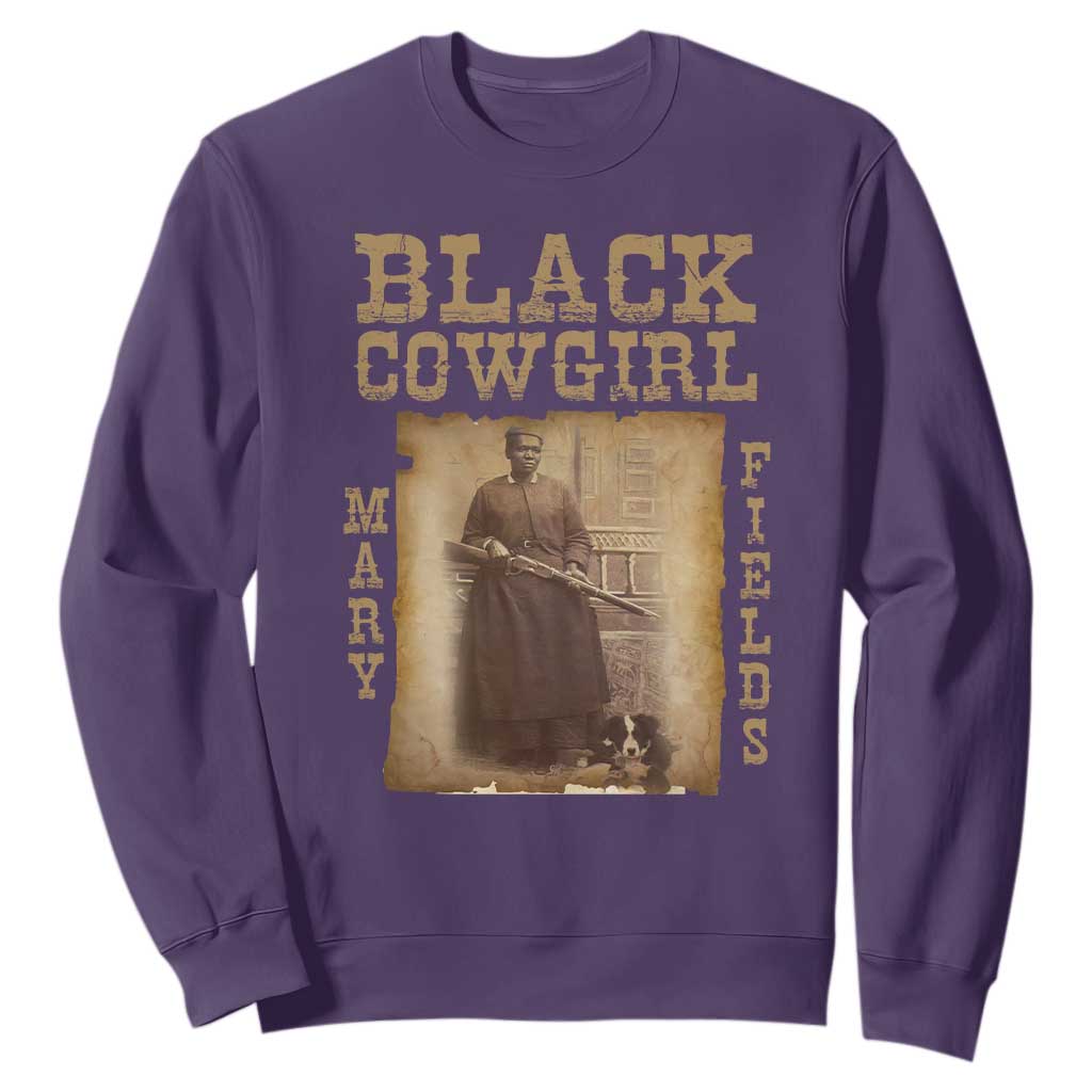 Mary Fields Sweatshirt Black Cowgirl Pioneer Western Legend Vintage