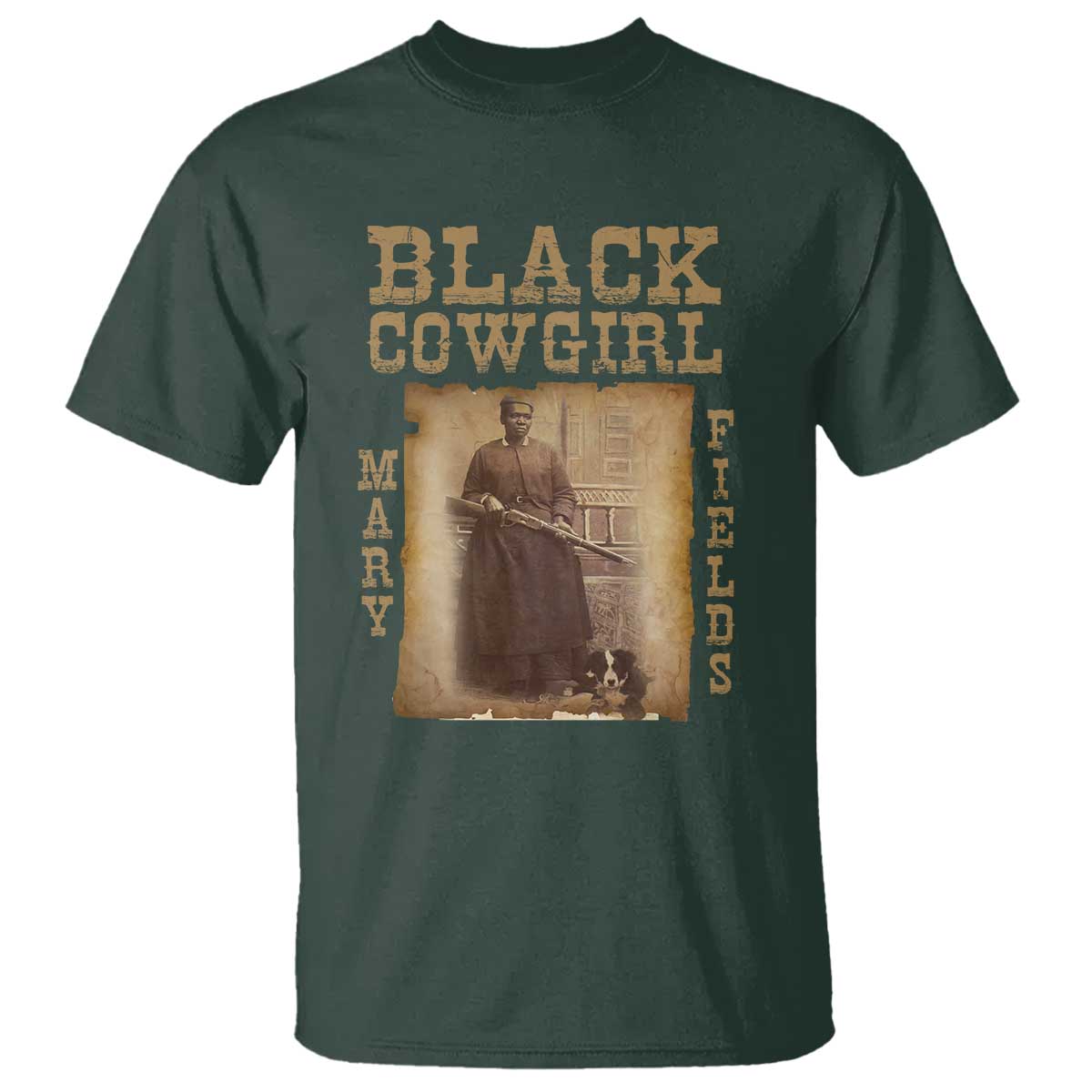 Mary Fields T Shirt Black Cowgirl Pioneer Western Legend Vintage