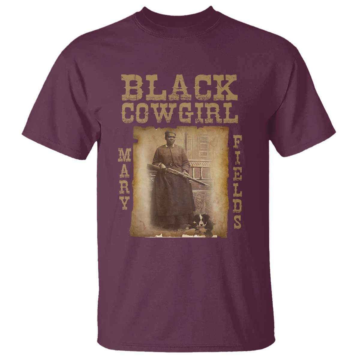 Mary Fields T Shirt Black Cowgirl Pioneer Western Legend Vintage
