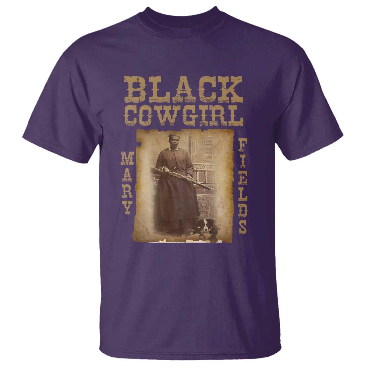 Mary Fields T Shirt Black Cowgirl Pioneer Western Legend Vintage