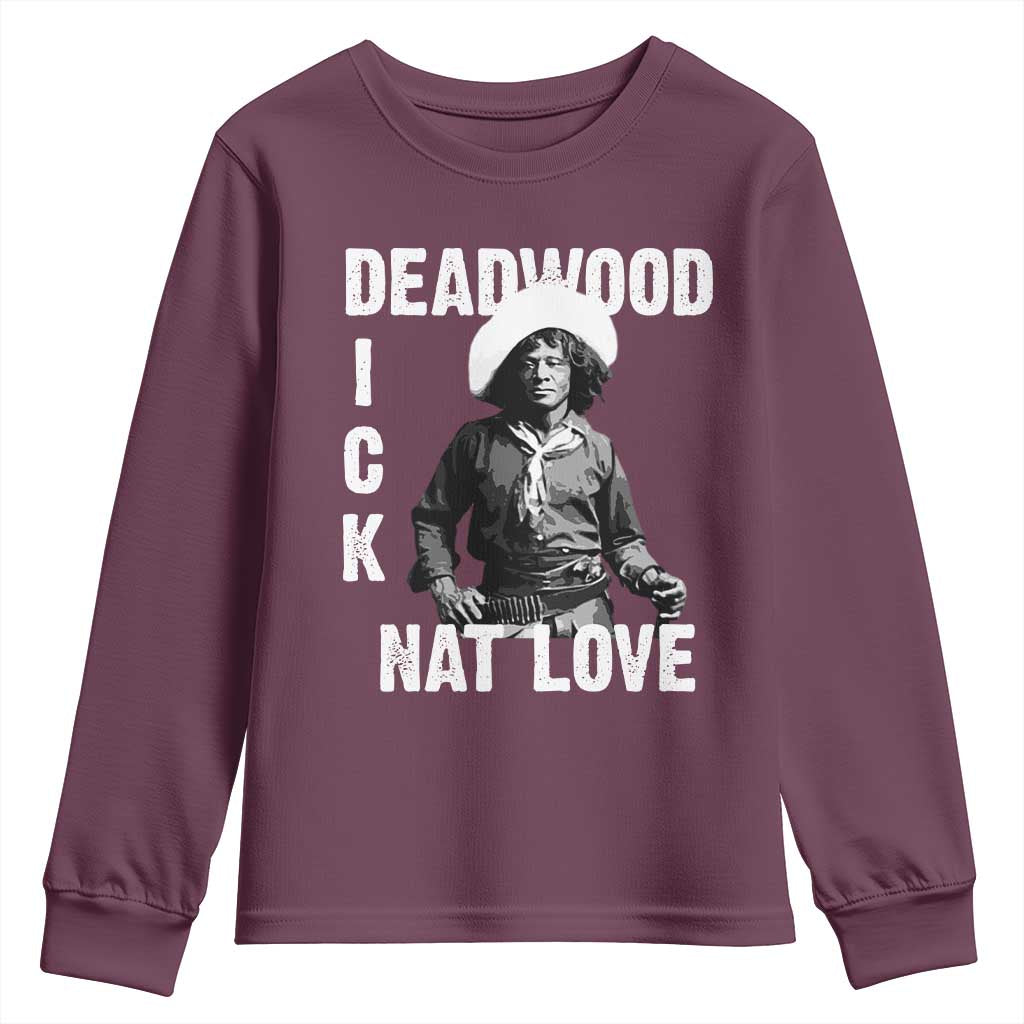 Nat Love Greatest Black Cowboy Youth Sweatshirt Deadwood Dick Western Legend Vintage