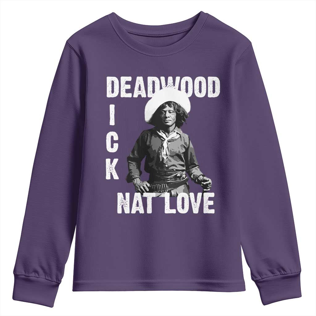 Nat Love Greatest Black Cowboy Youth Sweatshirt Deadwood Dick Western Legend Vintage
