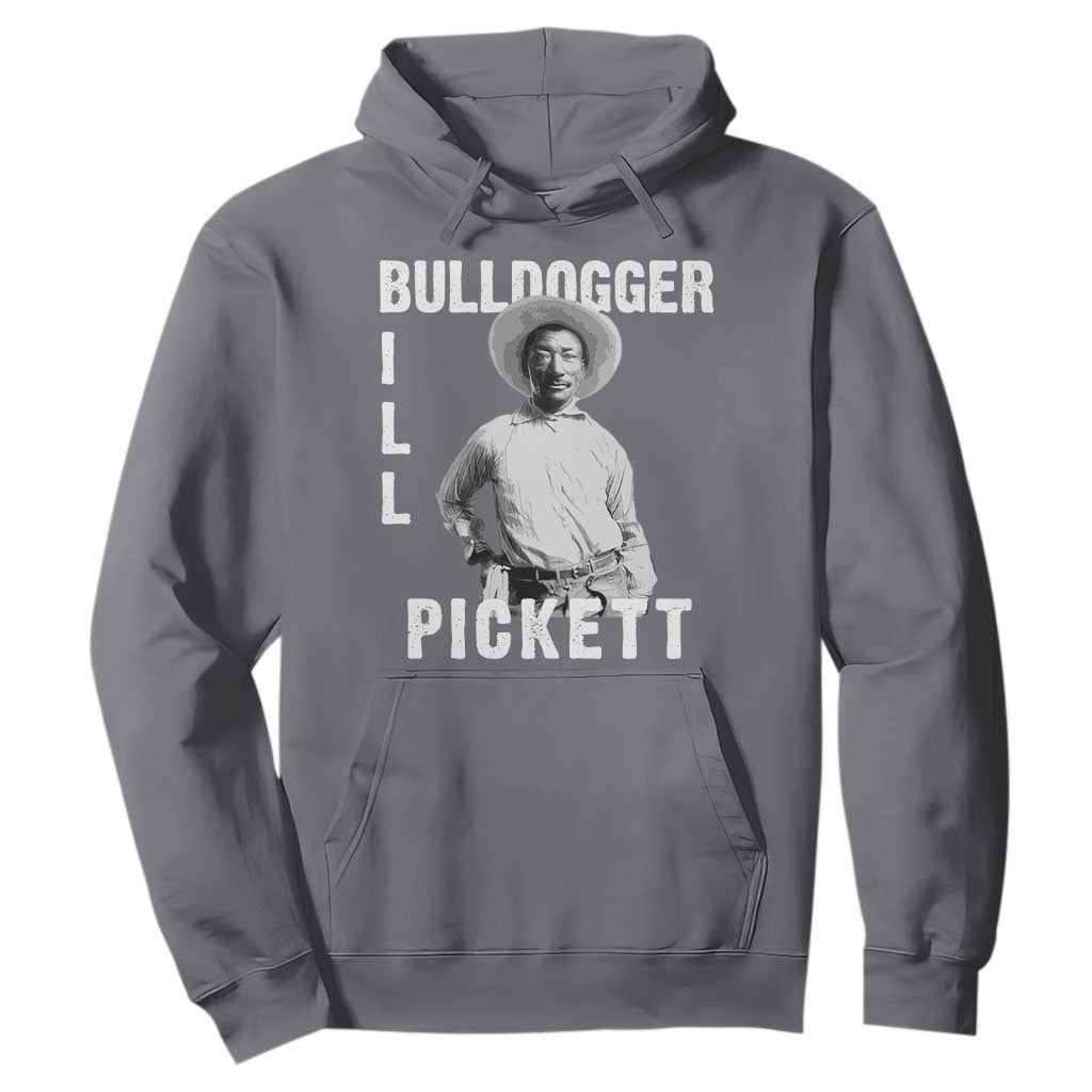 Bill Pickett Hoodie Bulldogger Black Cowboy Western Legend Vintage