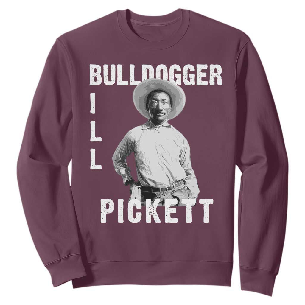 Bill Pickett Sweatshirt Bulldogger Black Cowboy Western Legend Vintage