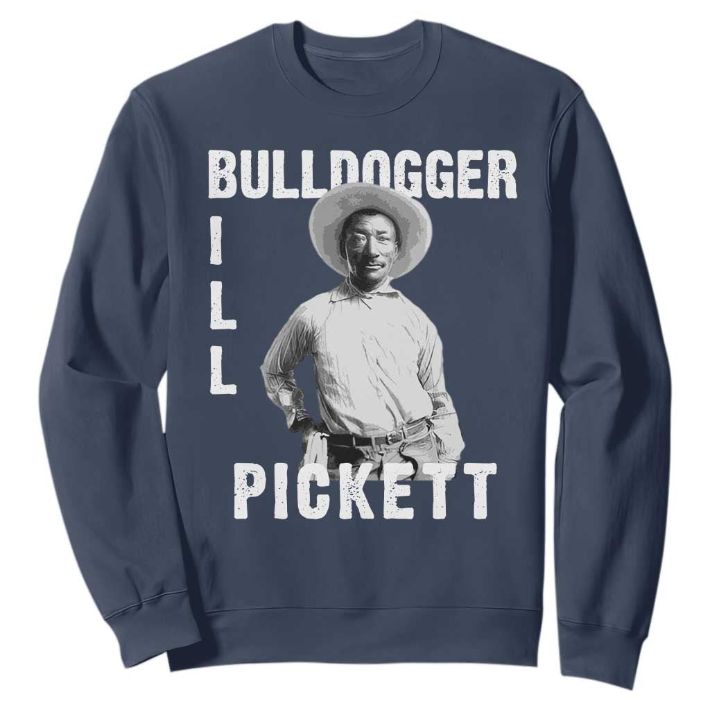 Bill Pickett Sweatshirt Bulldogger Black Cowboy Western Legend Vintage