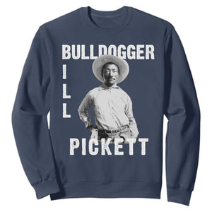 Bill Pickett Sweatshirt Bulldogger Black Cowboy Western Legend Vintage