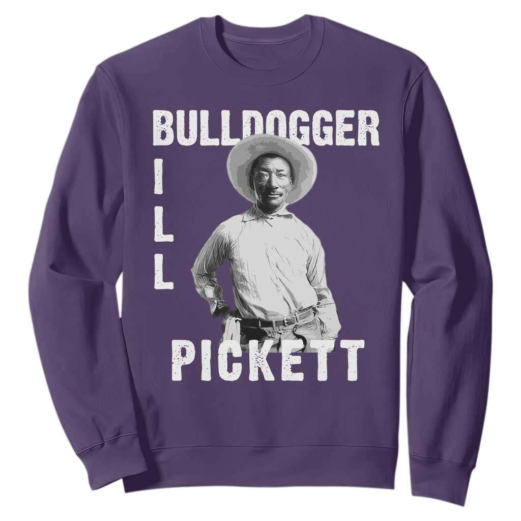 Bill Pickett Sweatshirt Bulldogger Black Cowboy Western Legend Vintage