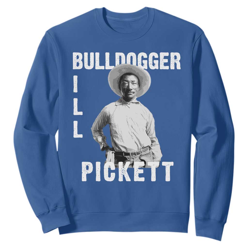 Bill Pickett Sweatshirt Bulldogger Black Cowboy Western Legend Vintage