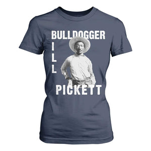 Bill Pickett T Shirt For Women Bulldogger Black Cowboy Western Legend Vintage