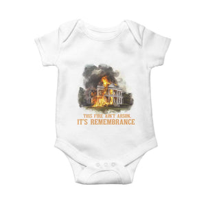 Juneteenth Ancestral Justice Baby Onesie This Fire Aint Arson It is Remembrance Black History - African Pride