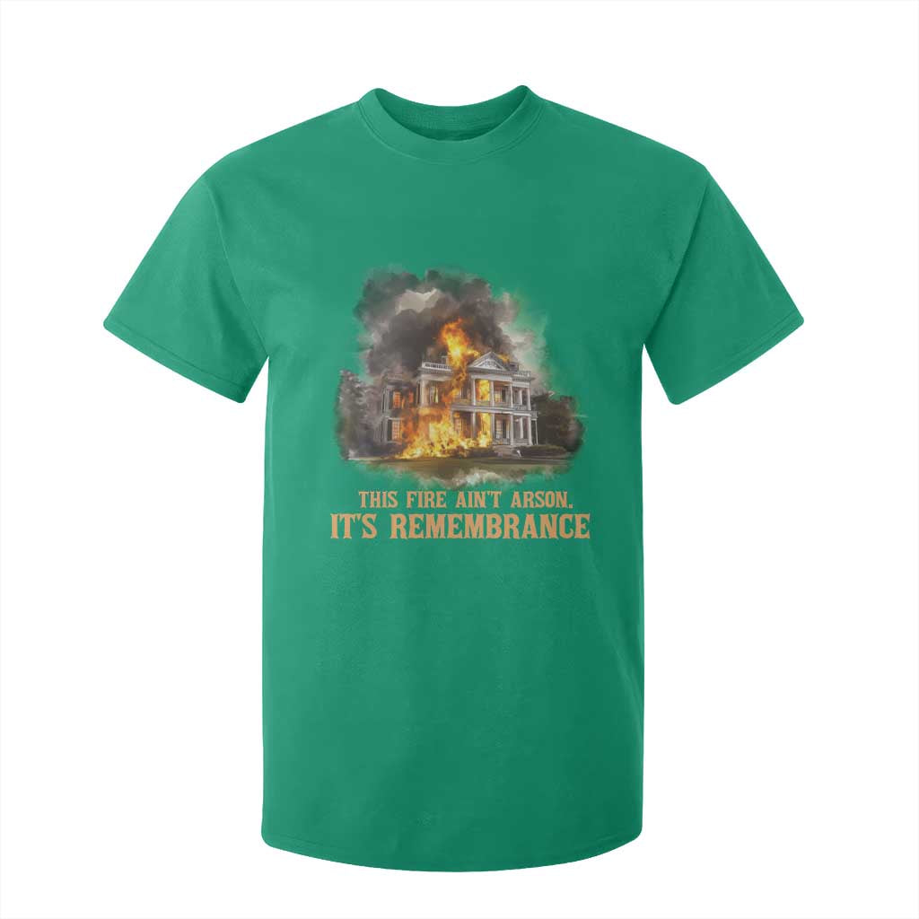 Juneteenth Ancestral Justice T Shirt For Kid This Fire Aint Arson It is Remembrance Black History - African Pride