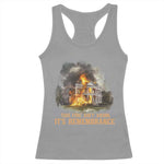 Juneteenth Ancestral Justice Racerback Tank Top This Fire Aint Arson It is Remembrance Black History - African Pride