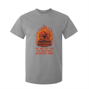 Harriet Tubman and Frederick Douglass T Shirt For Kid We Are the Fire Our Ancestors Whispered About Juneteenth 1865 - African Pride