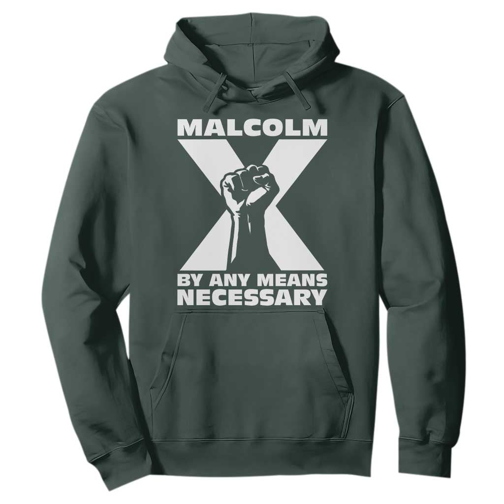 Malcolm X Power Fist Hoodie Civil Rights Leader Pride Bold Statement - African Pride