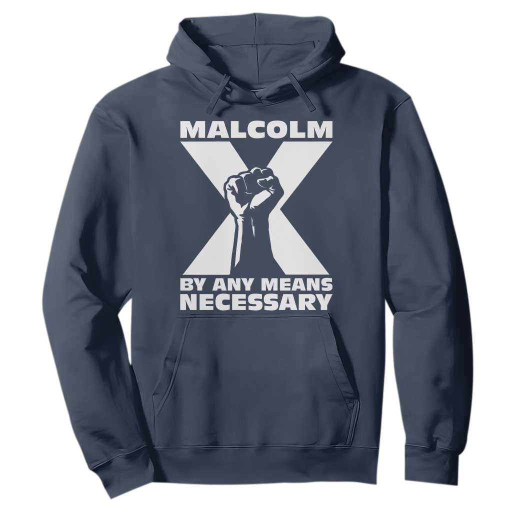 Malcolm X Power Fist Hoodie Civil Rights Leader Pride Bold Statement - African Pride