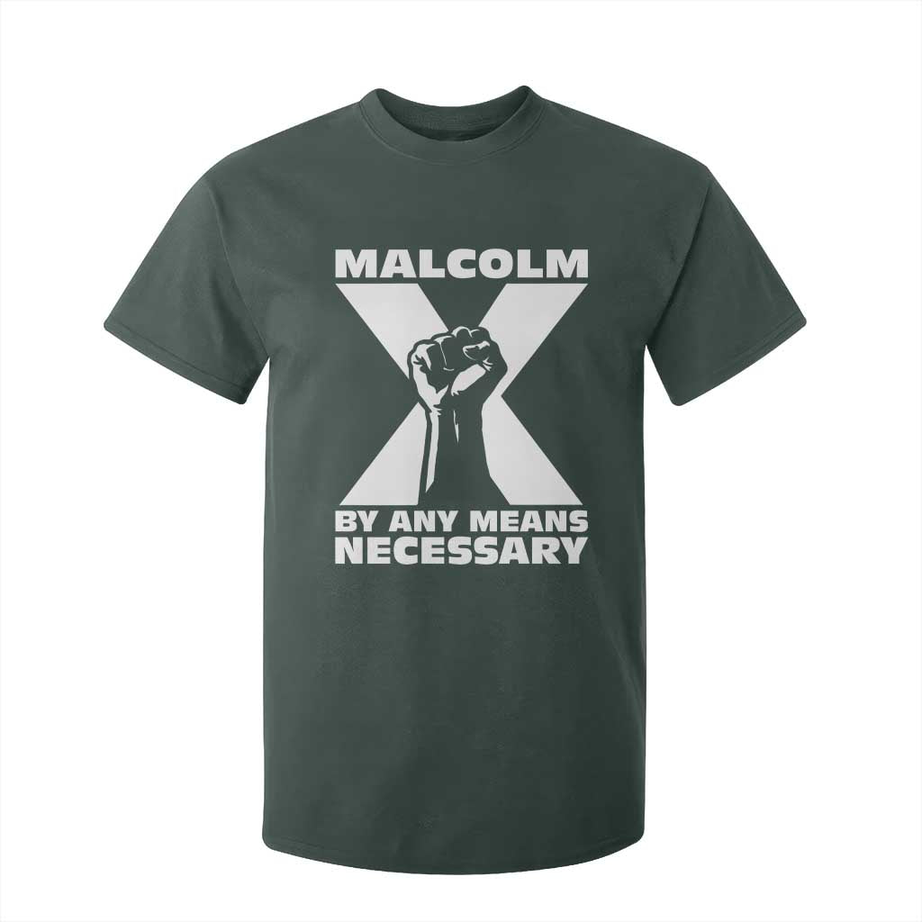 Malcolm X Power Fist T Shirt For Kid Civil Rights Leader Pride Bold Statement - African Pride