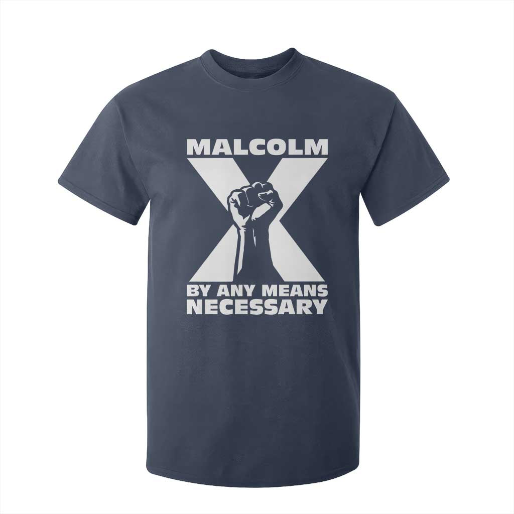 Malcolm X Power Fist T Shirt For Kid Civil Rights Leader Pride Bold Statement - African Pride
