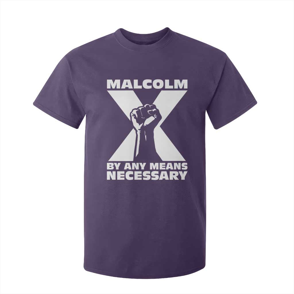 Malcolm X Power Fist T Shirt For Kid Civil Rights Leader Pride Bold Statement - African Pride