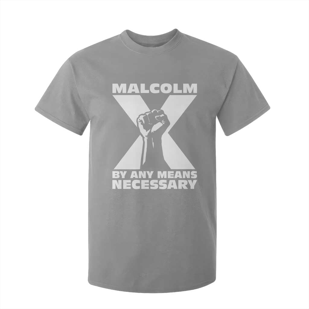 Malcolm X Power Fist T Shirt For Kid Civil Rights Leader Pride Bold Statement - African Pride