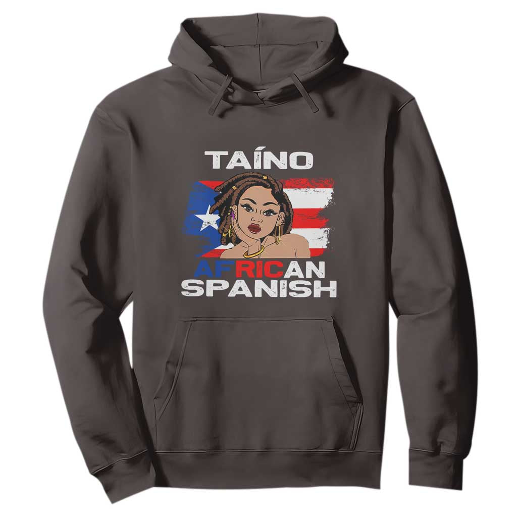 Afro Puerto Rico Hispanic Heritage Hoodie Taino African Spanish Roots