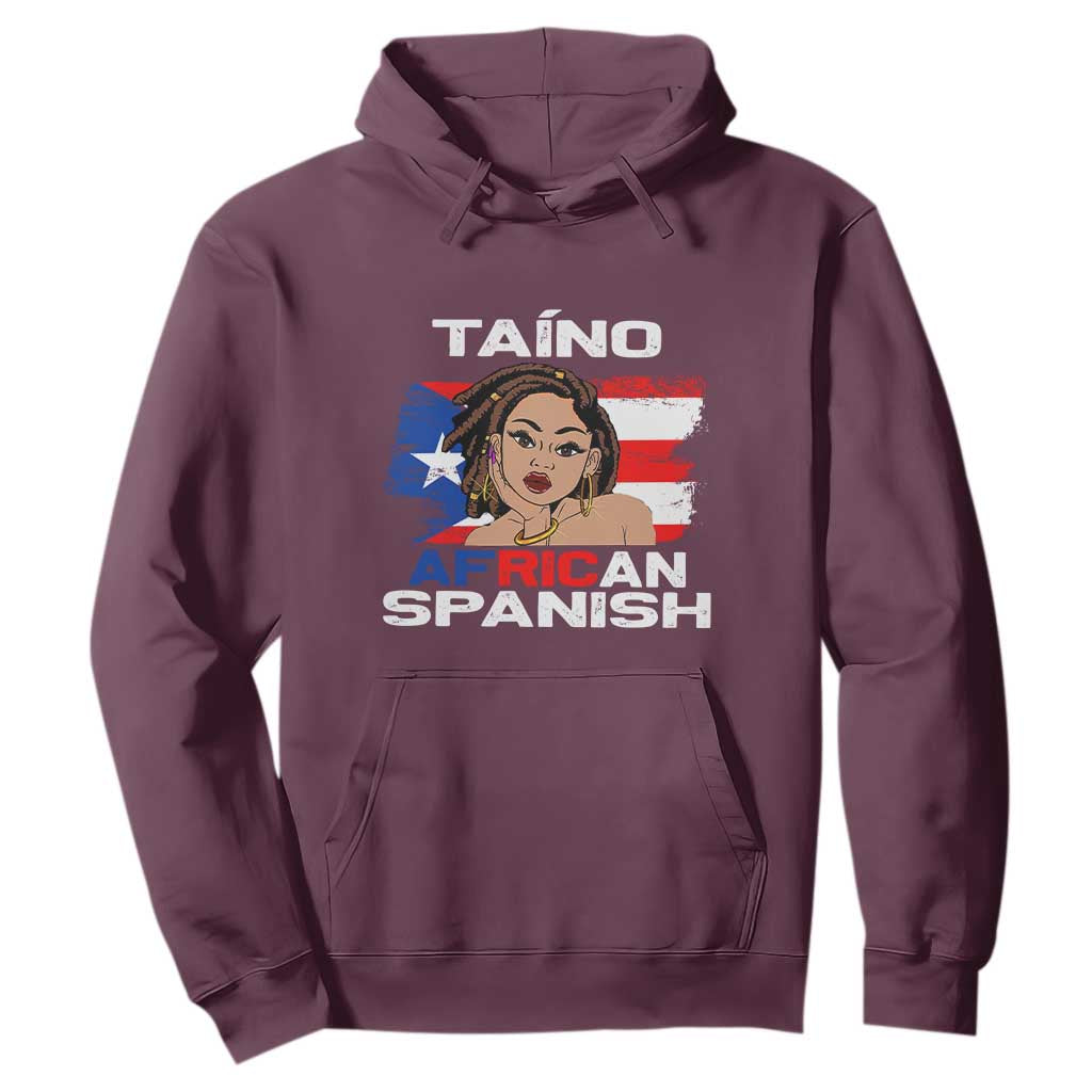 Afro Puerto Rico Hispanic Heritage Hoodie Taino African Spanish Roots