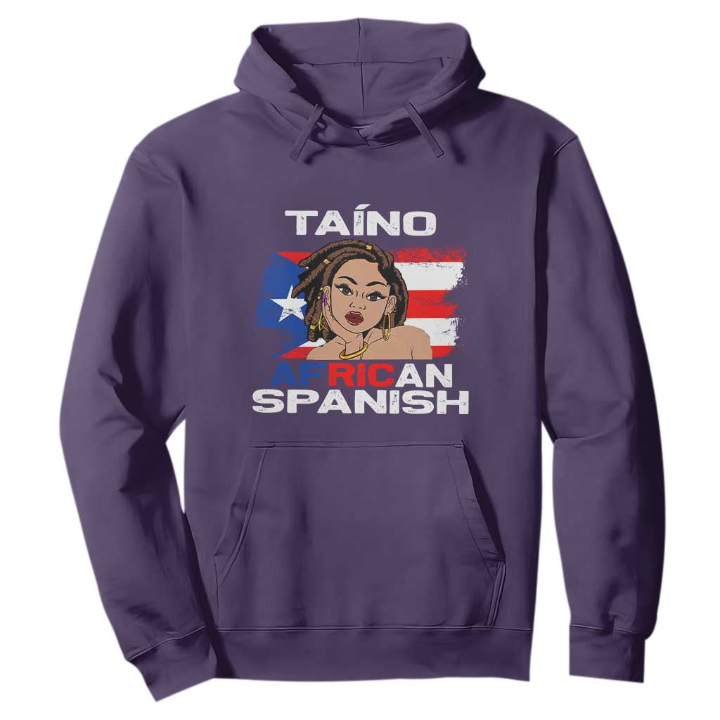 Afro Puerto Rico Hispanic Heritage Hoodie Taino African Spanish Roots
