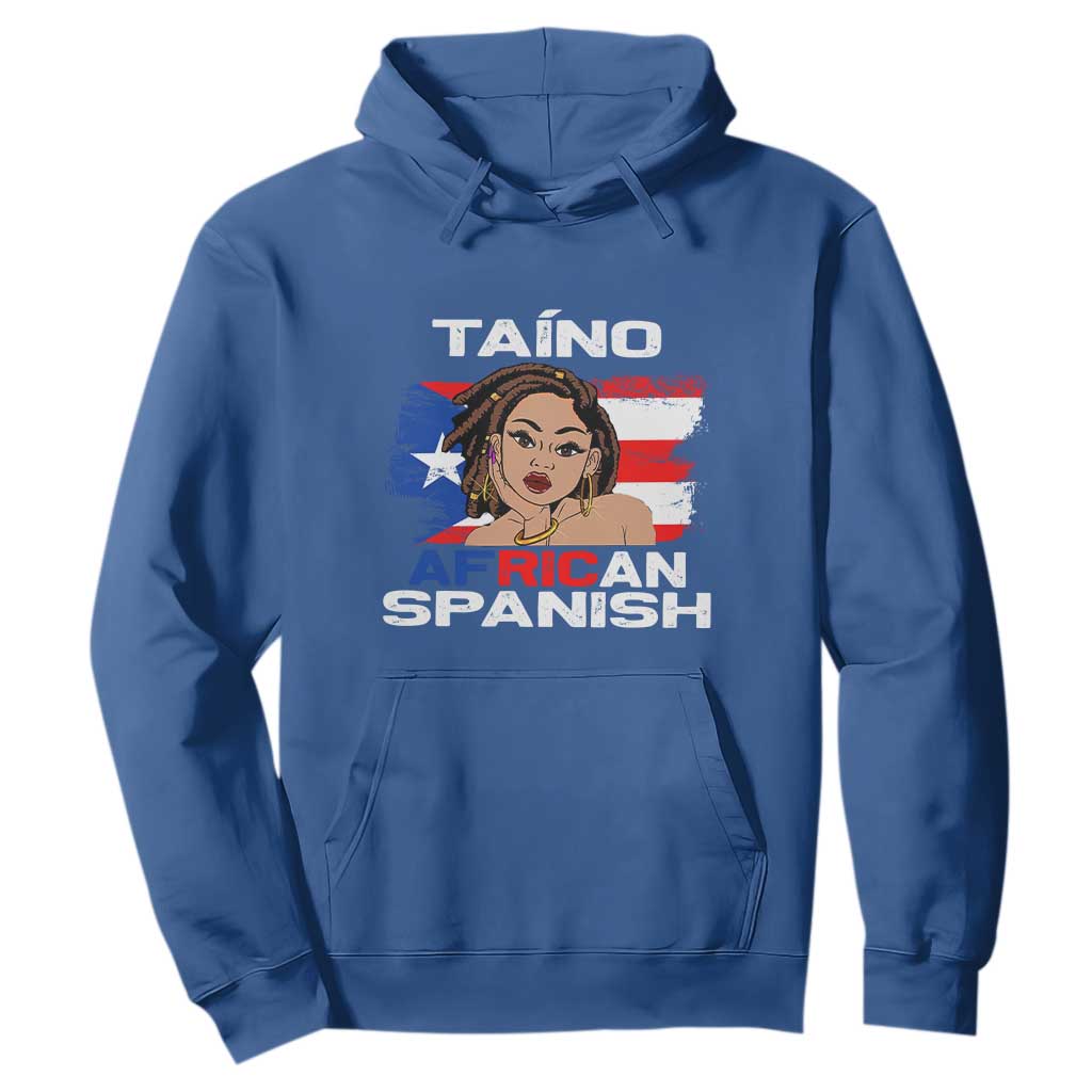 Afro Puerto Rico Hispanic Heritage Hoodie Taino African Spanish Roots