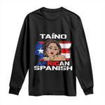 Afro Puerto Rico Hispanic Heritage Long Sleeve Shirt Taino African Spanish Roots