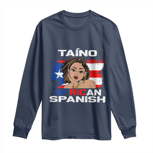 Afro Puerto Rico Hispanic Heritage Long Sleeve Shirt Taino African Spanish Roots