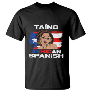 Afro Puerto Rico Hispanic Heritage T Shirt Taino African Spanish Roots