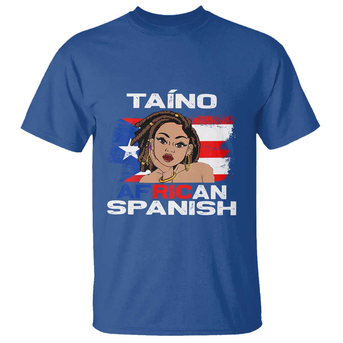 Afro Puerto Rico Hispanic Heritage T Shirt Taino African Spanish Roots