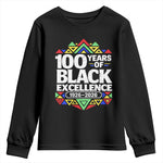 100 Years of Black Excellence 1926 2026 Youth Sweatshirt African Tribal Pattern Heritage Celebrating Black History