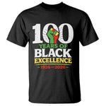 100 Years of Black Excellence 1926 2026 T Shirt Pan-African Raised Fist Pride Honoring Black History Legacy