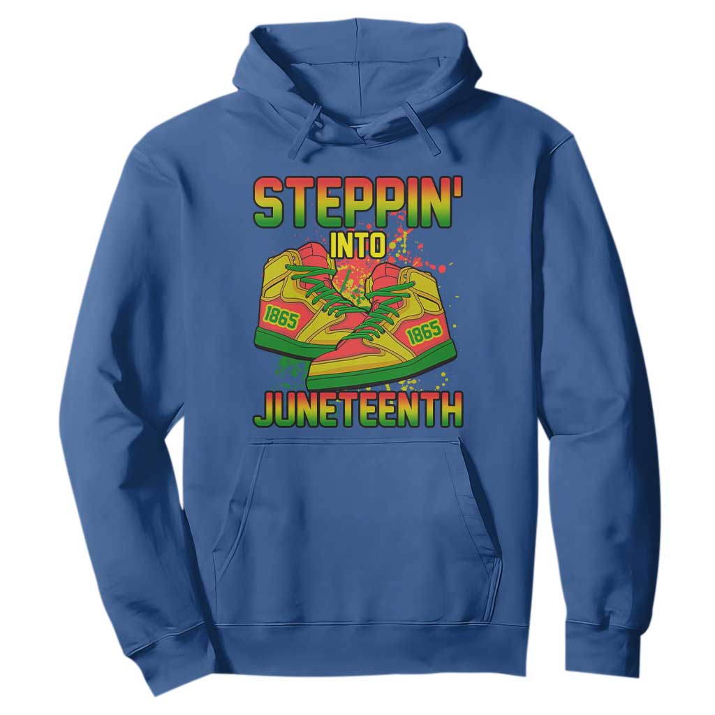 Steppin' Into Juneteenth 1865 Hoodie Freedom Day African American Pride