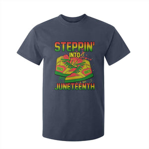 Steppin' Into Juneteenth 1865 T Shirt For Kid Freedom Day African American Pride