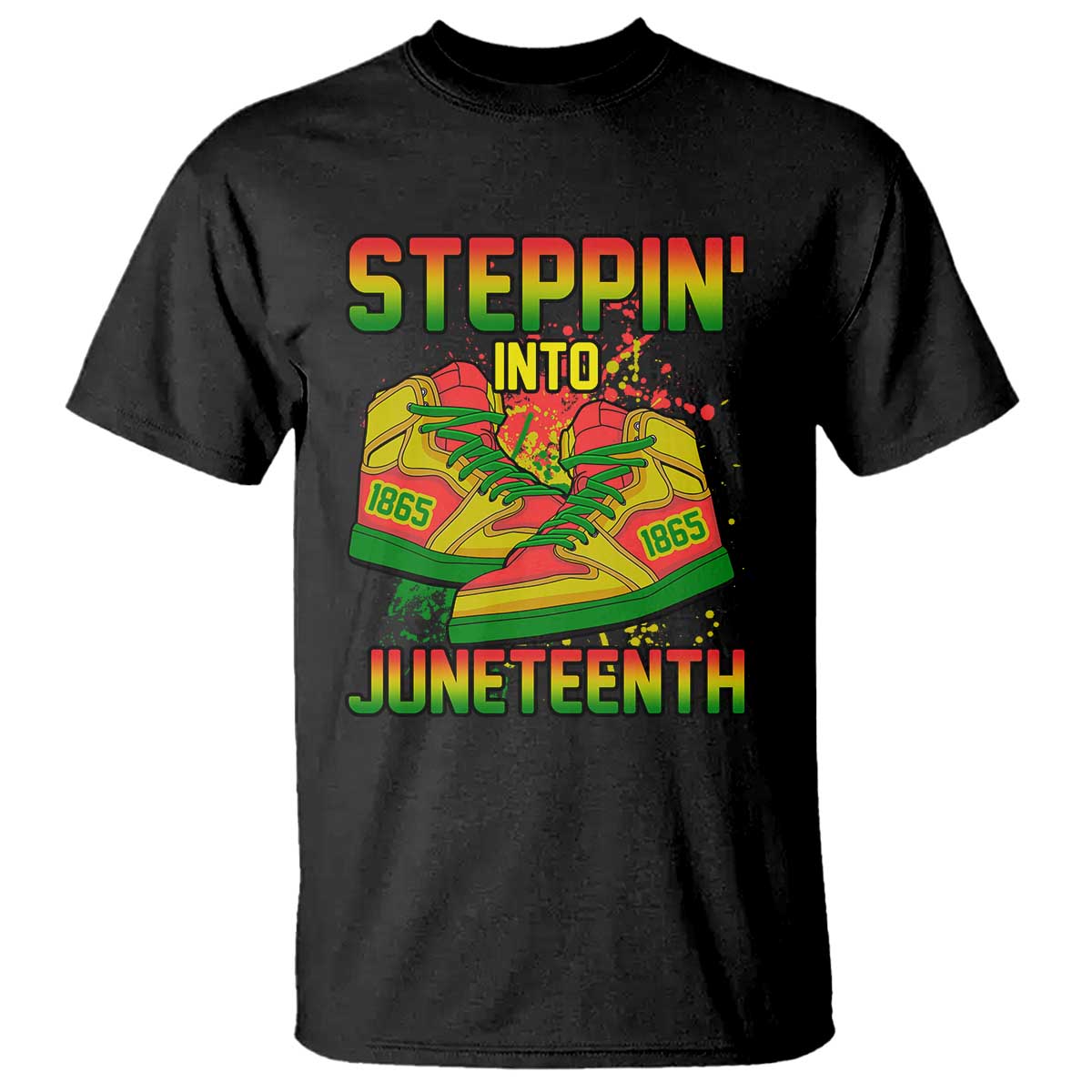 Steppin' Into Juneteenth 1865 T Shirt Freedom Day African American Pride