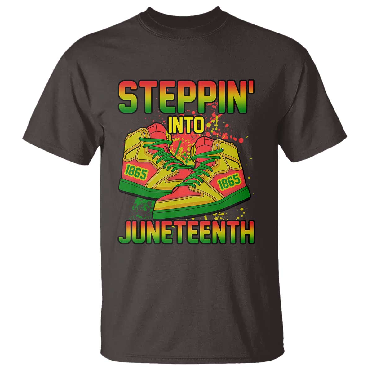 Steppin' Into Juneteenth 1865 T Shirt Freedom Day African American Pride