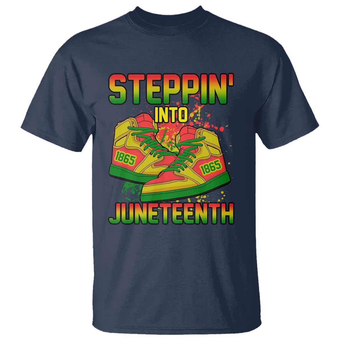 Steppin' Into Juneteenth 1865 T Shirt Freedom Day African American Pride