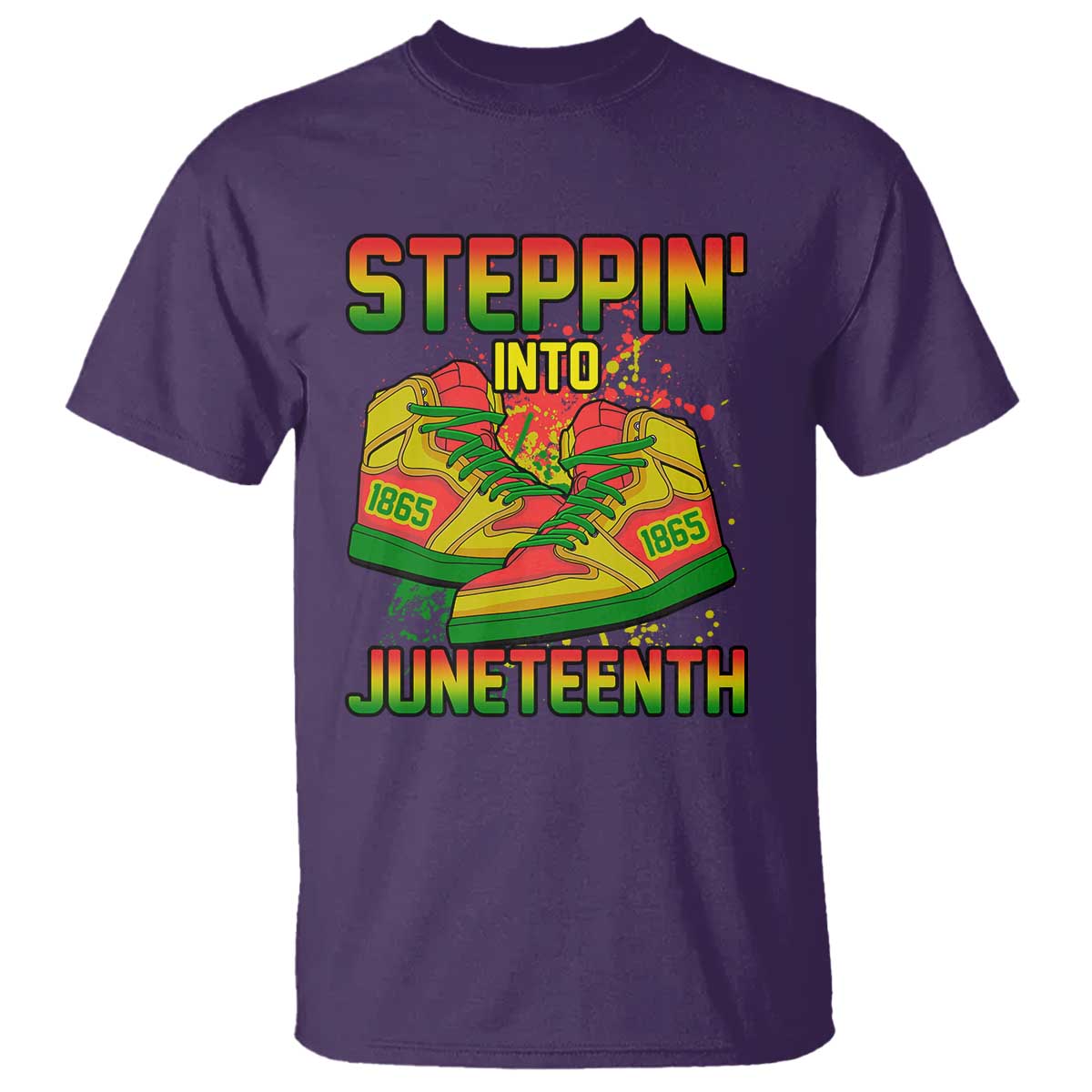 Steppin' Into Juneteenth 1865 T Shirt Freedom Day African American Pride
